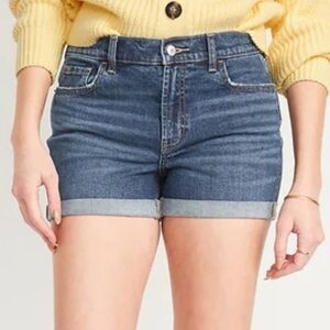 Old Navy Cuffed Semi-fitted Jean Denim Shorts women’s 2